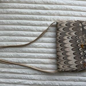 Genuine vintage Missoni-inspired handbag with gold mirror